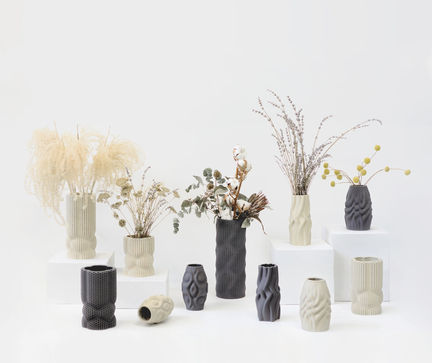 Header Image of the 3d printed ceramic collection by Drag And Drop