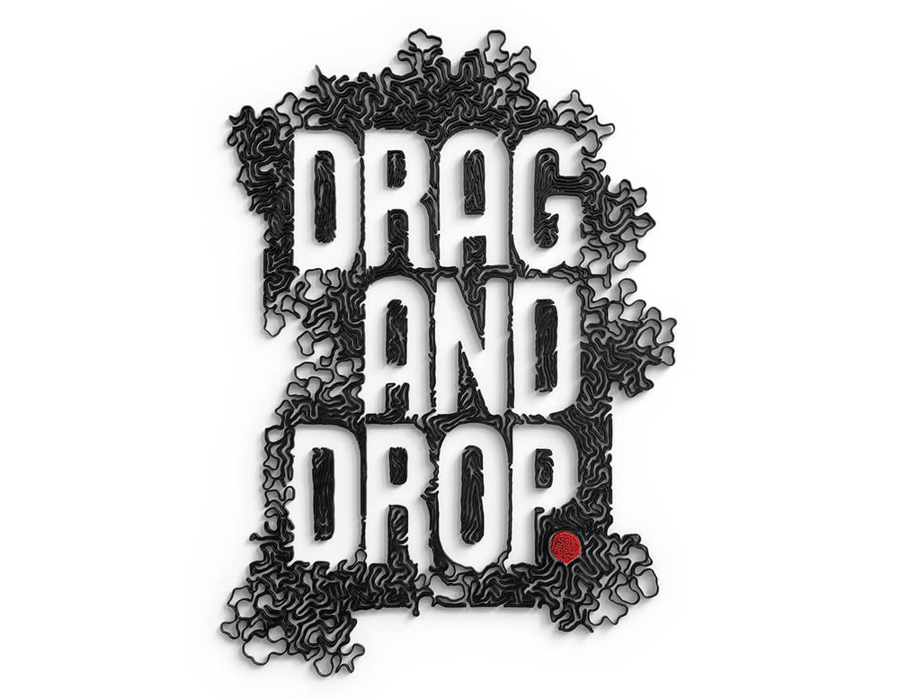 Picture of Drag And Drop's 3d printed workshop logo
